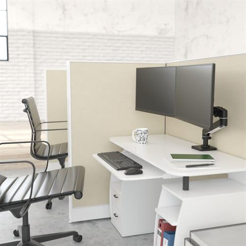 Ergotron LX PRO WCB – Monitorarm, Dual, Direktmontage