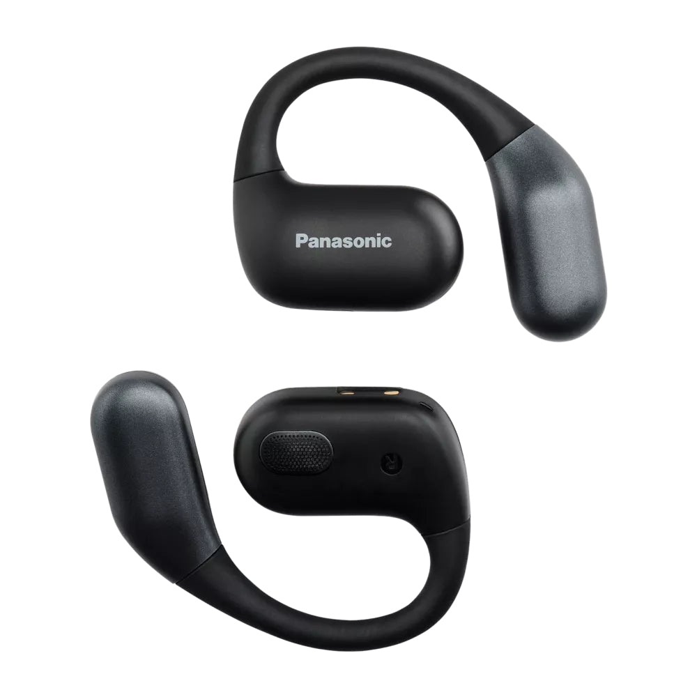 Panasonic RB-F10 – Headset, Ohrbügel – Bluetooth 5.4, USB-C-Ladeanschluss, Anrufmanagement – Schwarz – bis 25