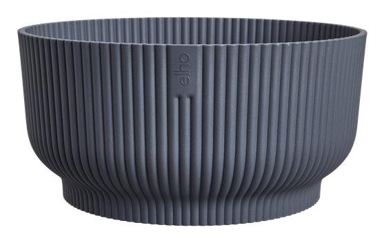 elho Schale – Recycling-Kunststoff, Schwarz – Ø 25 × 12 cm