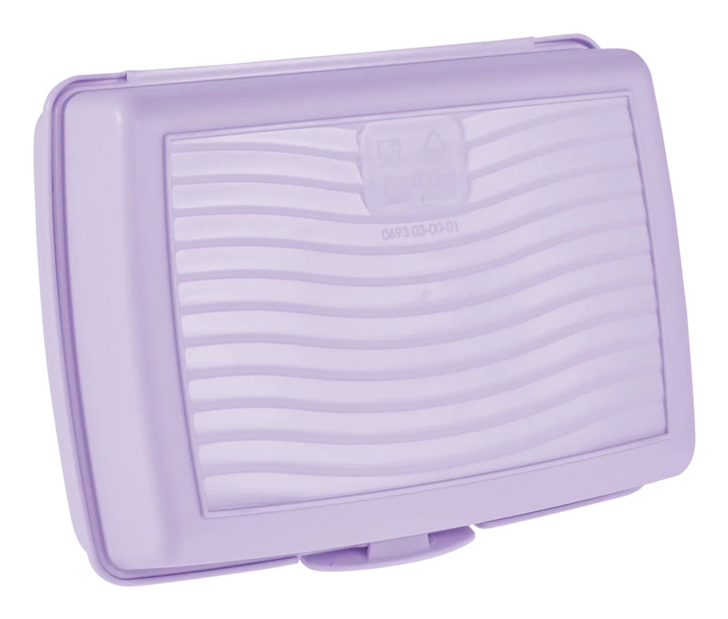 keeeper Click-Box midi Aufbewahrungsbox 1 l – Polypropylen – transparent/violett – 130 × 70 × 170 mm