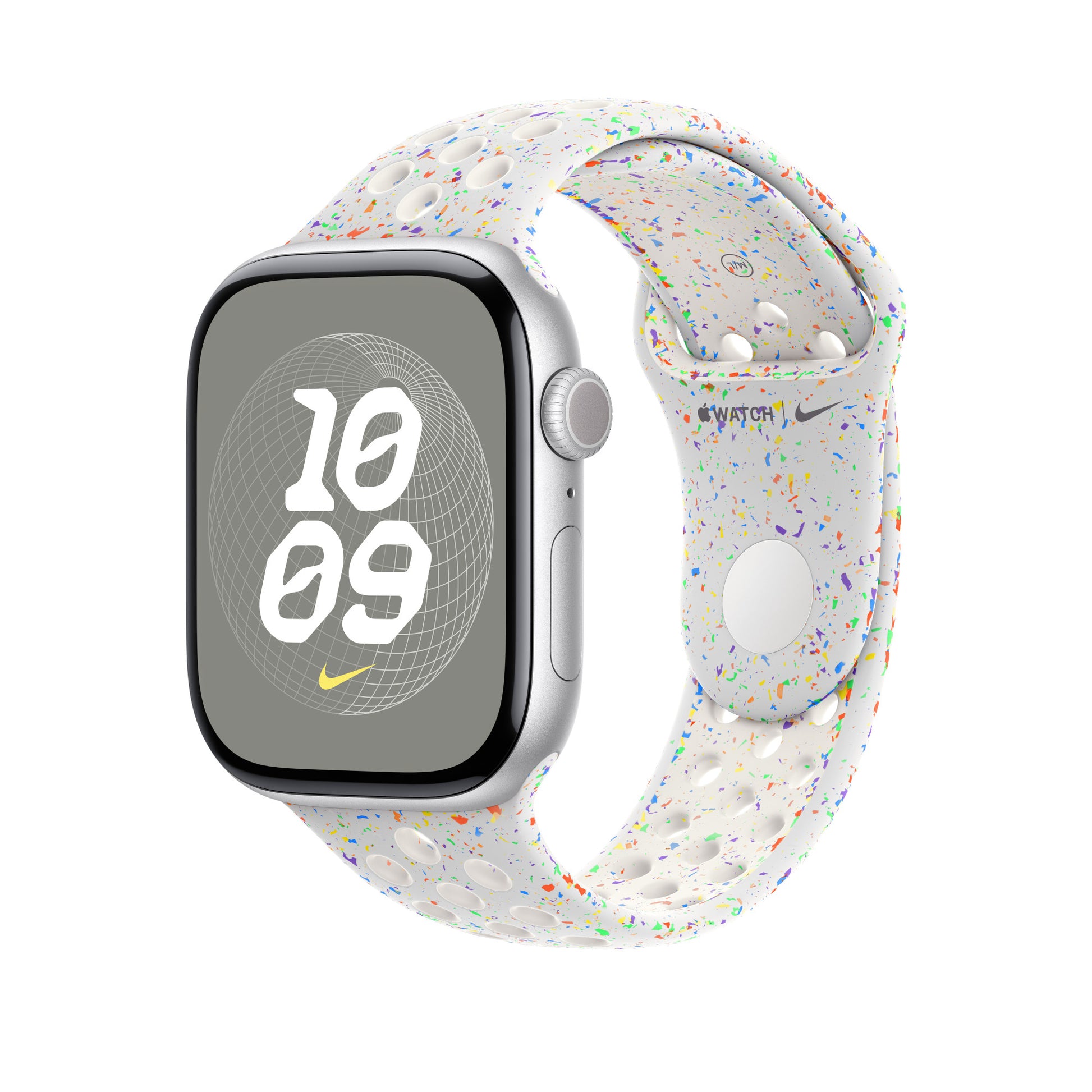 Apple Sportarmband – Platin, M/L, für Apple Watch