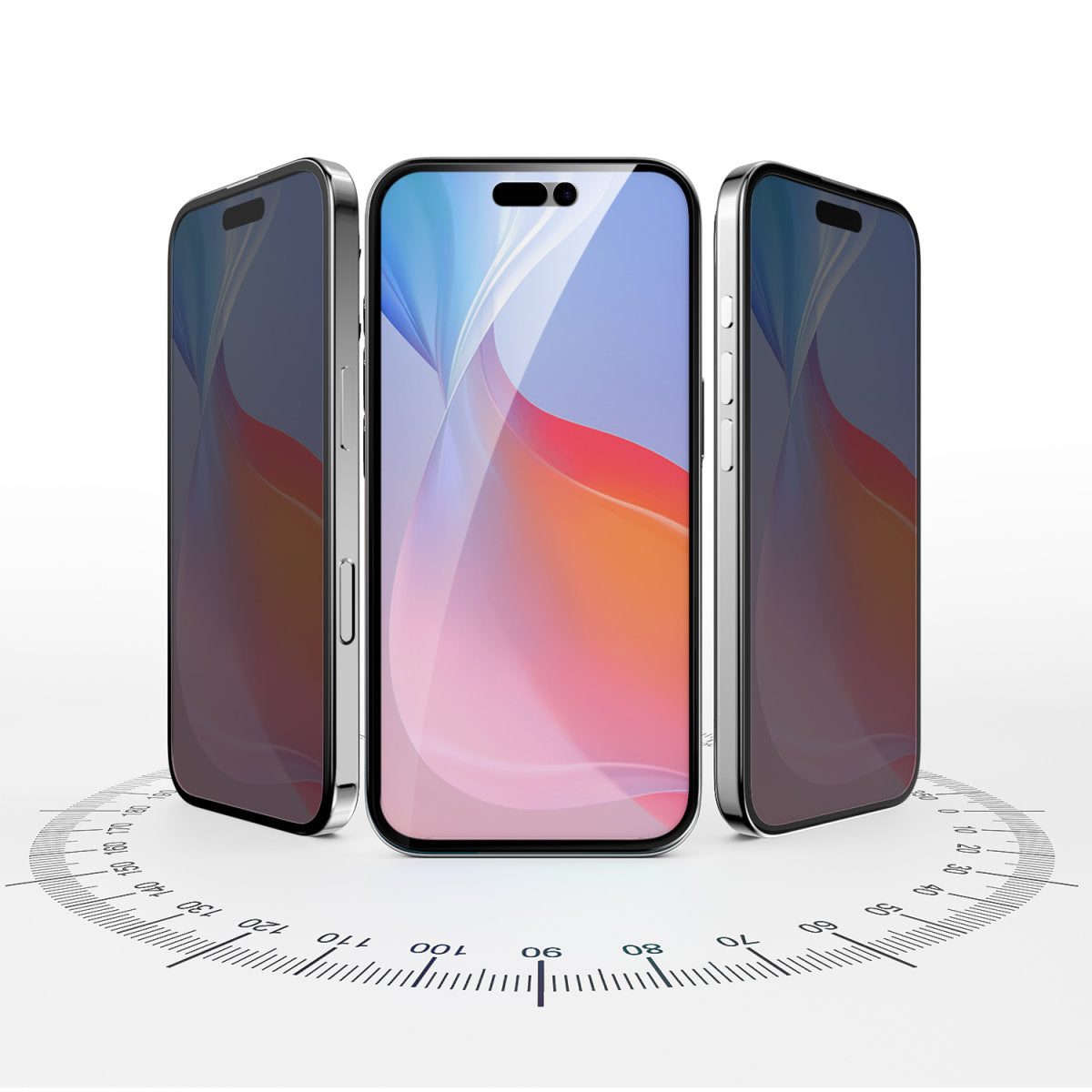 4smarts Privacy-Filter (Panzerglas), Case Friendly – für iPhone 16