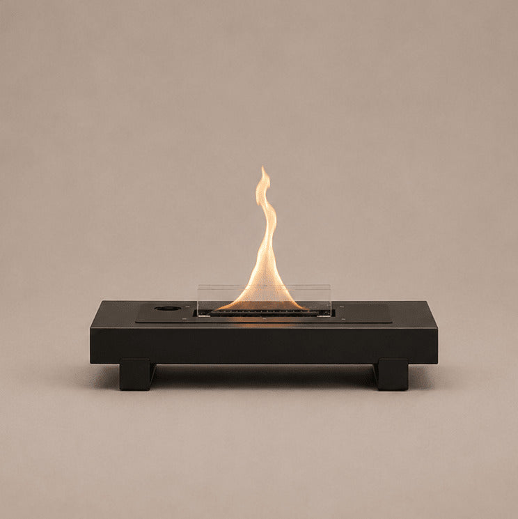 Tenderflame Table Mountain Tischkamin – 50 × 23 × 10 cm – Stahl, Schwarz