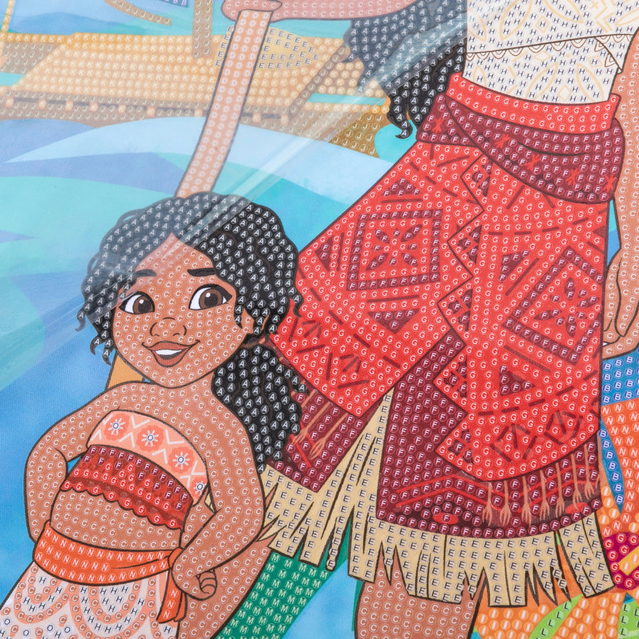 CRAFT Buddy Crystal Art Scroll – Diamond Painting Set – Moana – 40 × 50 cm – ab 8 Jahren