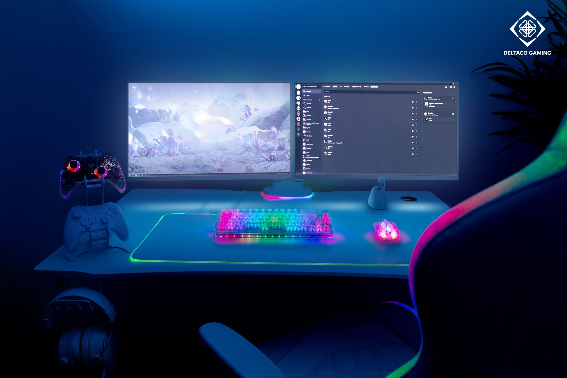 Deltaco Gaming GAM-160-T-CH – Gaming-Tastatur 65% – Mechanisch – Verkabelt, USB-C – QWERTZ (CH) – RGB