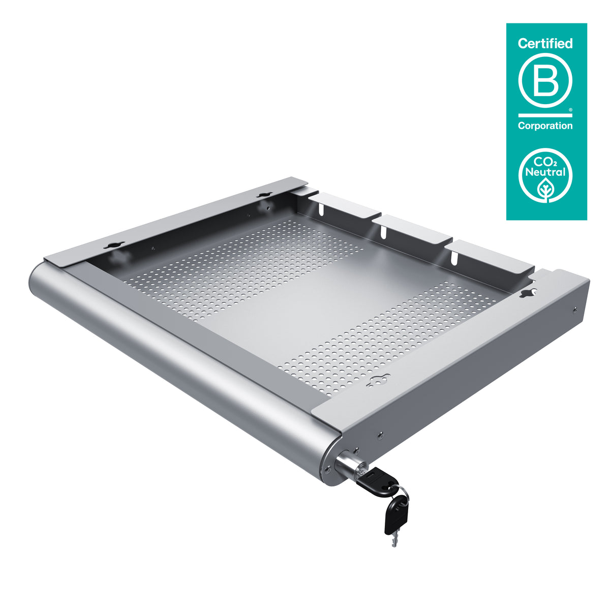 Dataflex Schublade – für Laptops, Tablets und Smartphones, silber