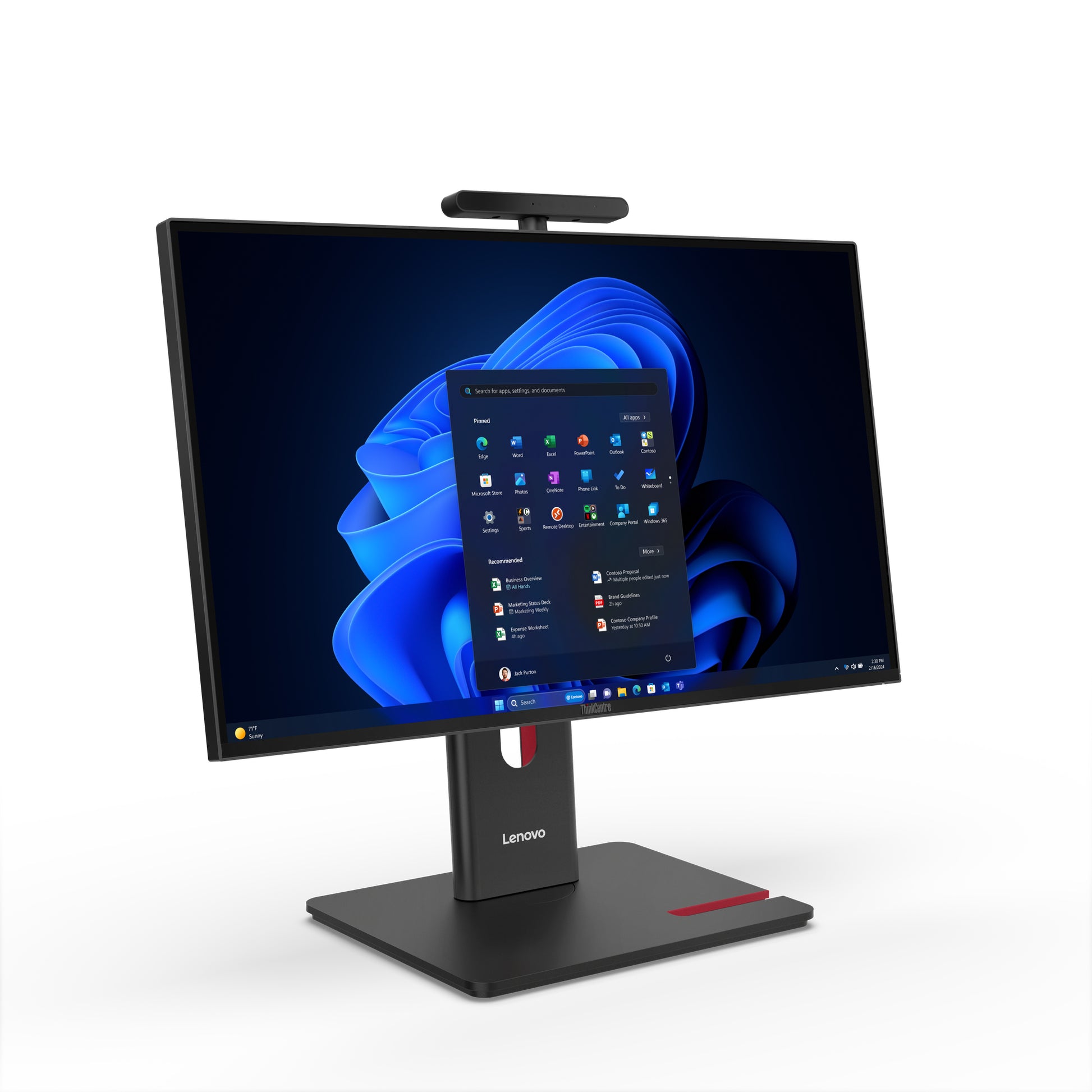 Lenovo All-in-One – 23,8" Full HD, Intel Core Ultra 7 265, 16 GB RAM, 512 GB SSD, Windows 11 Pro