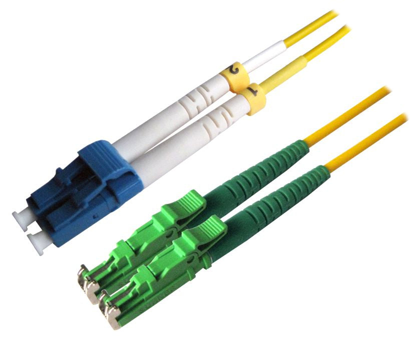 Microconnect LWL-Patchkabel – LC/UPC–E2000/APC, Single-Mode (OS2), 1 m, LSZH, Gelb