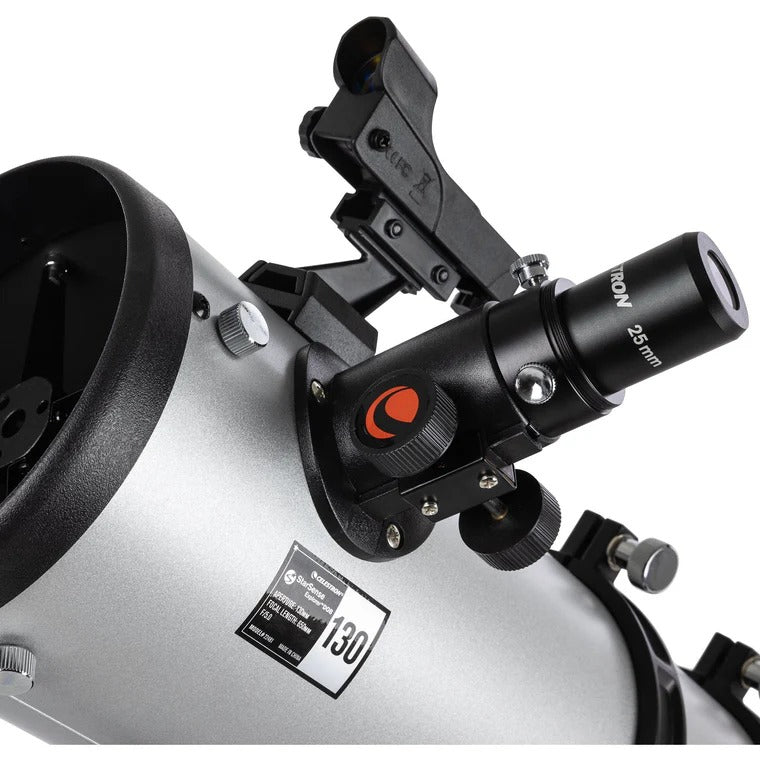 Celestron SSE 130mm Tabletop Dobson – Spiegelteleskop, Brennweite 650 mm, 307× Vergrösserung, Schwarz
