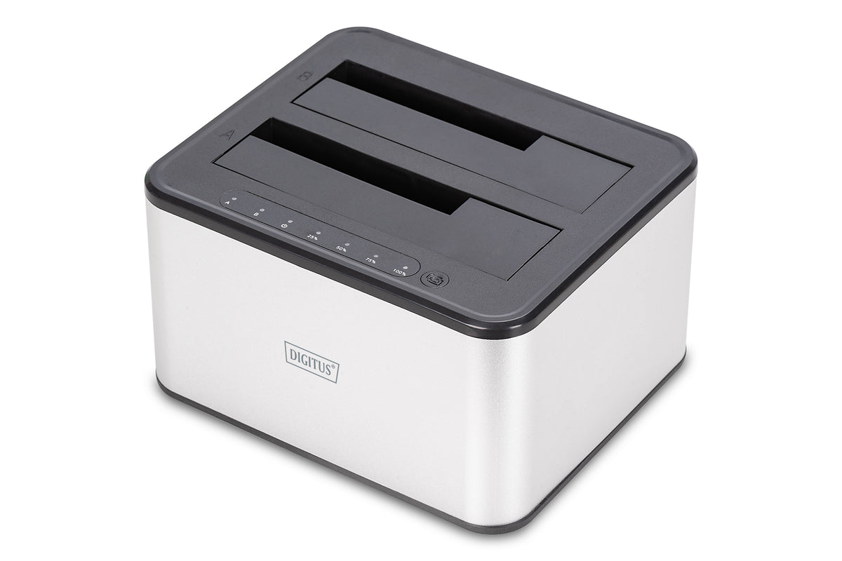 Digitus Duale SATA 2,5"/3,5" HDD Dockingstation – USB-A, für Windows/Mac/Linux