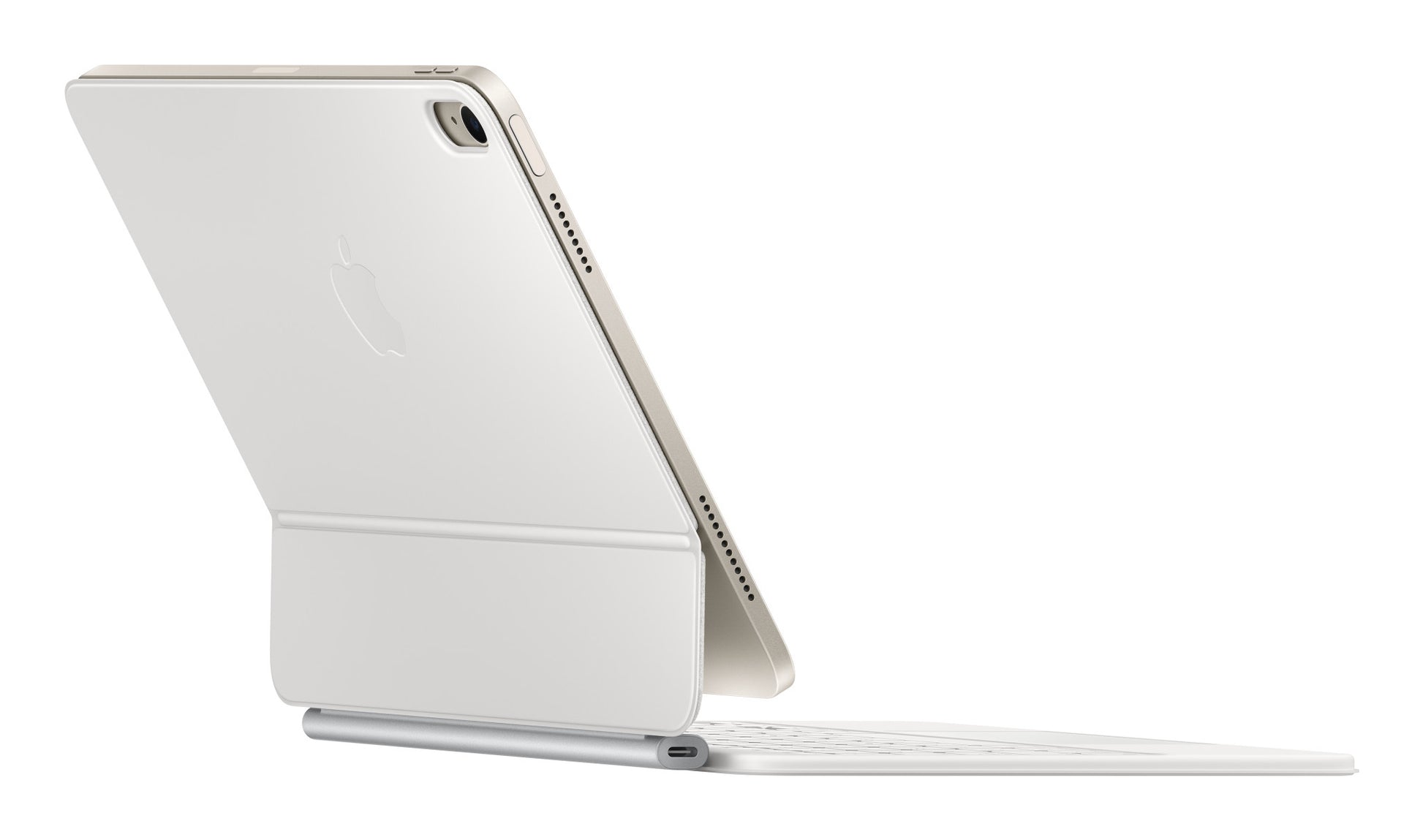 Apple Magic Keyboard Tastatur-Case für iPad Air 11" (4.–5. Gen., M2–M3) – QWERTY (US), mit Trackpad – Weiss