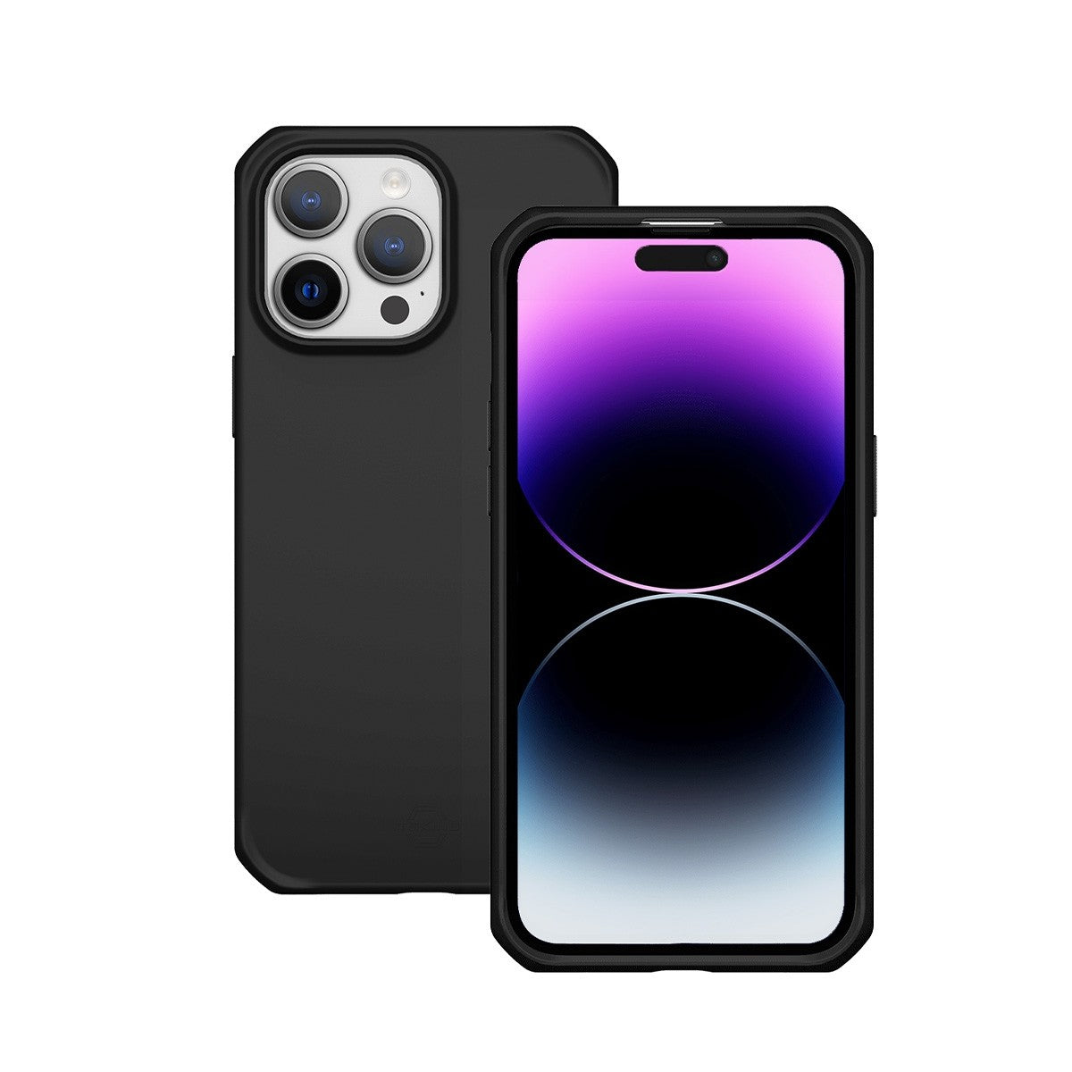 Mobilis Backcover SPECTRUM_R – für Apple iPhone 15 Pro – schwarz matt