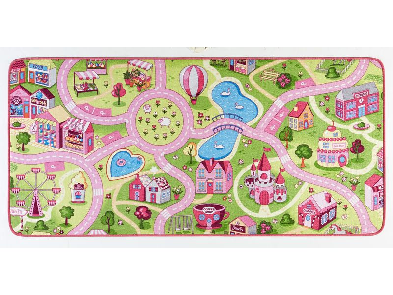 Hanse Home Kinderteppich Sweettown – 140 × 200 cm, Pink, Polypropylen