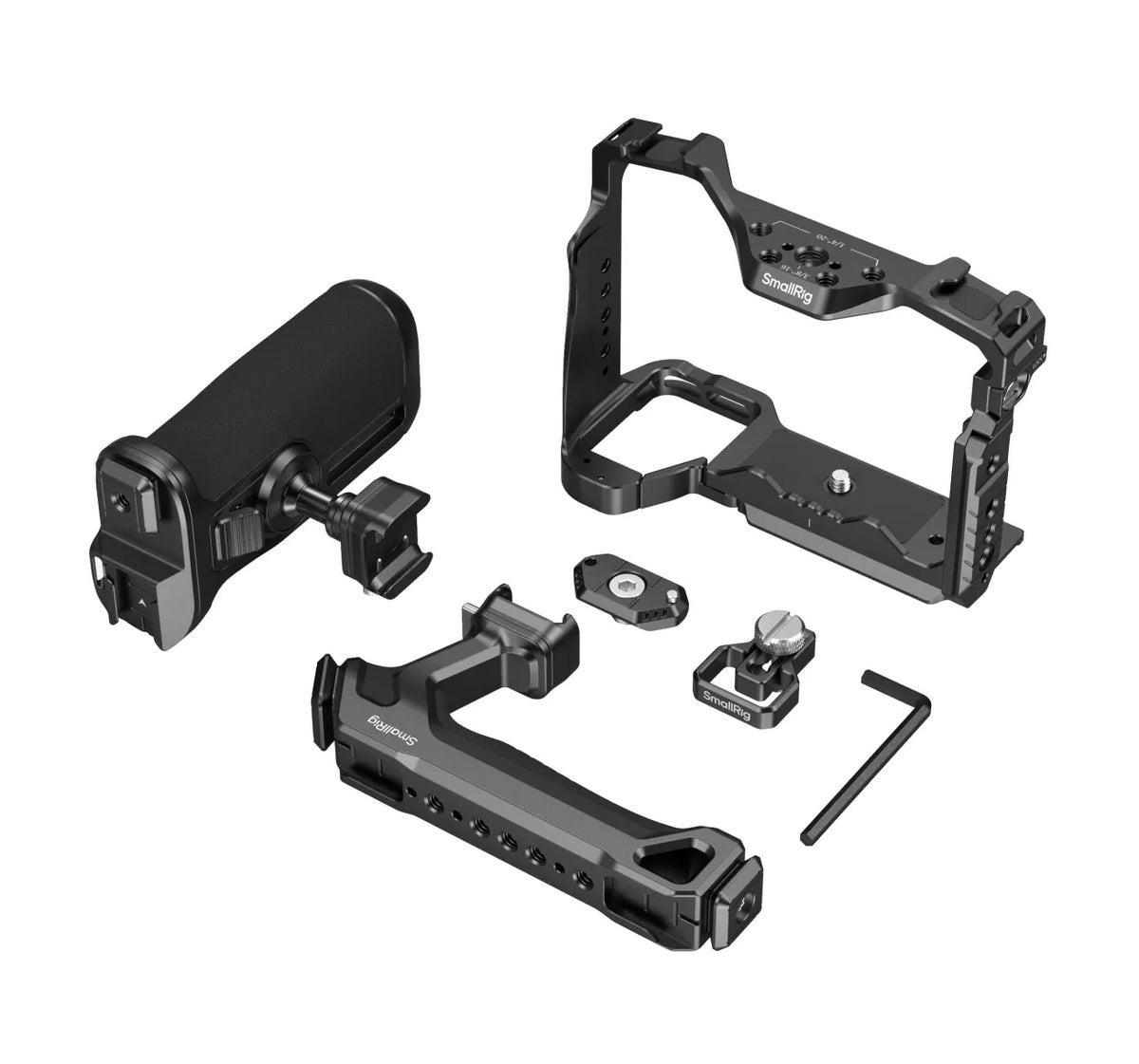 SmallRig HawkLock 5599 Cage Kit – für Sony Alpha 7R V, 7 IV, 7S III und andere – Schwarz