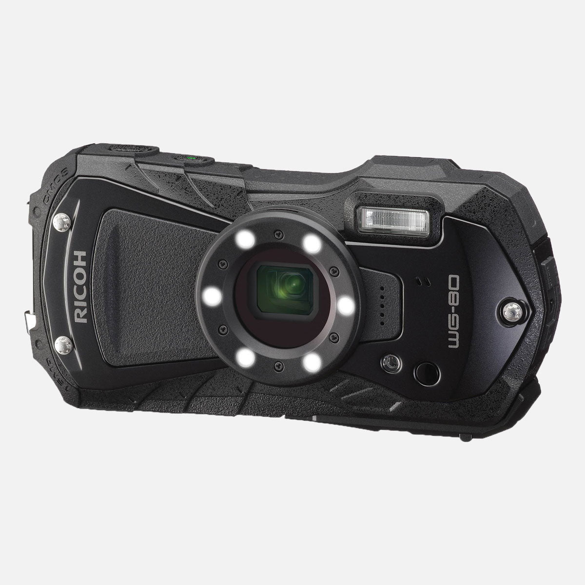 Ricoh WG-80 – Kompaktkamera, 16 MP 1/2,3", 1080p, 5× opt. Zoom, Schwarz