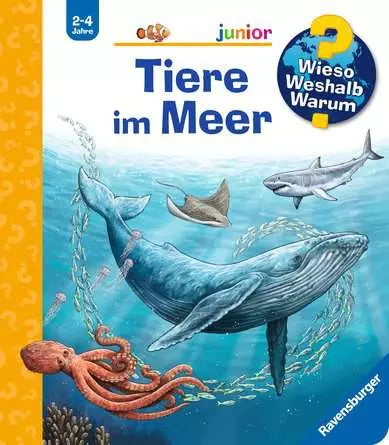 Ravensburger Buch – WWW: Tiere im Meer, Spiralbindung, 16 Seiten, Deutsch, 2–4 Jahre