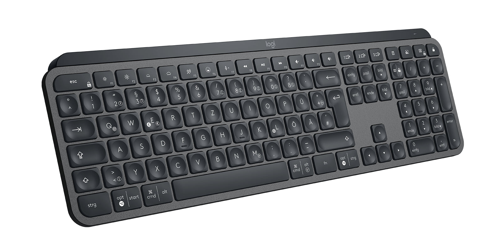 Logitech MX Keys for Business – Tastatur – Bluetooth & 2,4 GHz (Logi Bolt) – QWERTZ (DE) – Graphit