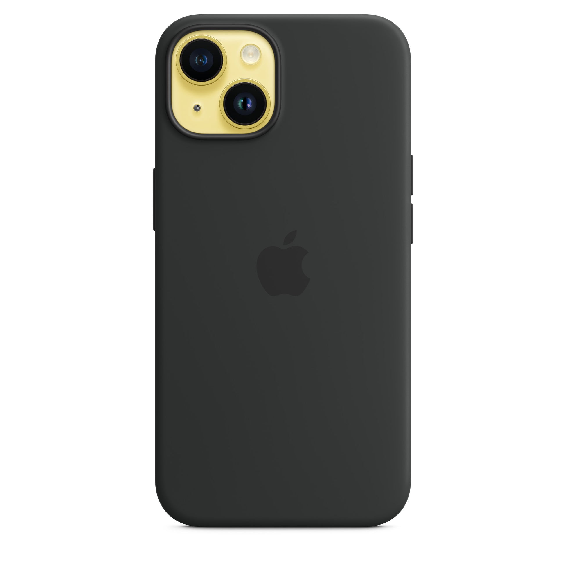 Apple Backcover – für Apple iPhone 14, MagSafe, Silikon+Mikrofaser, Schwarz