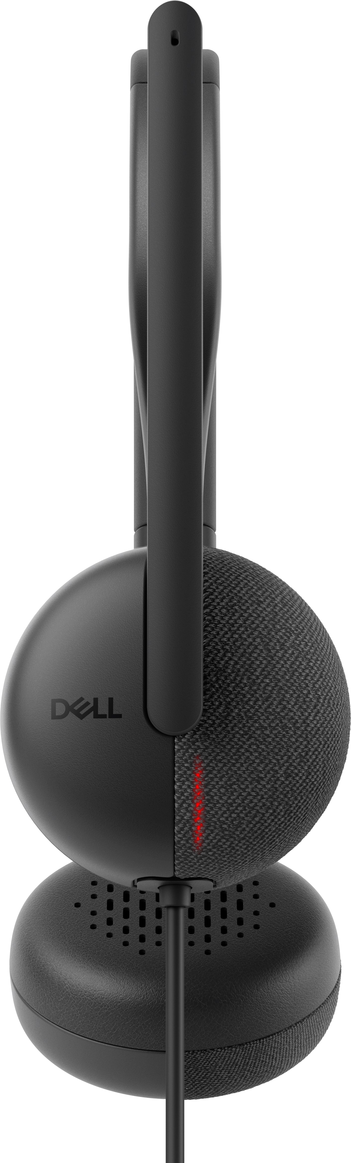 DELL WH3024 Office-Headset – On-Ear, Stereo, Kabel (USB-C), MS Teams zertifiziert, Schwarz