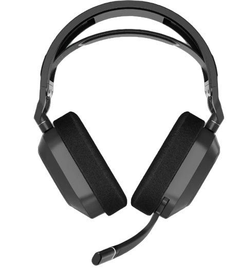 Corsair HS80 MAX Wireless Gaming-Headset – On-Ear, Stereo, Kabel + BT, ANC, Schwarz, BT 5.2