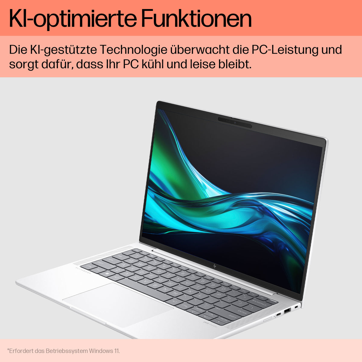 HP EliteBook 1040 G11 – 14,0" WUXGA, Core Ultra 7 155H, 16 GB, 512 GB SSD, Win 11 Pro