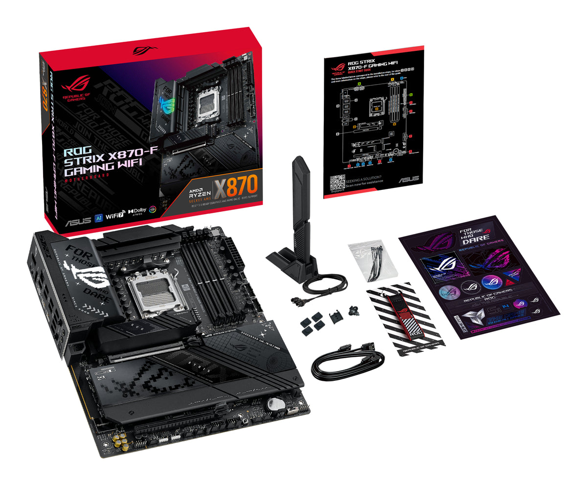ASUS ROG STRIX X870-F GAMING WIFI – Mainboard – AM5, AMD X870, ATX, DDR5