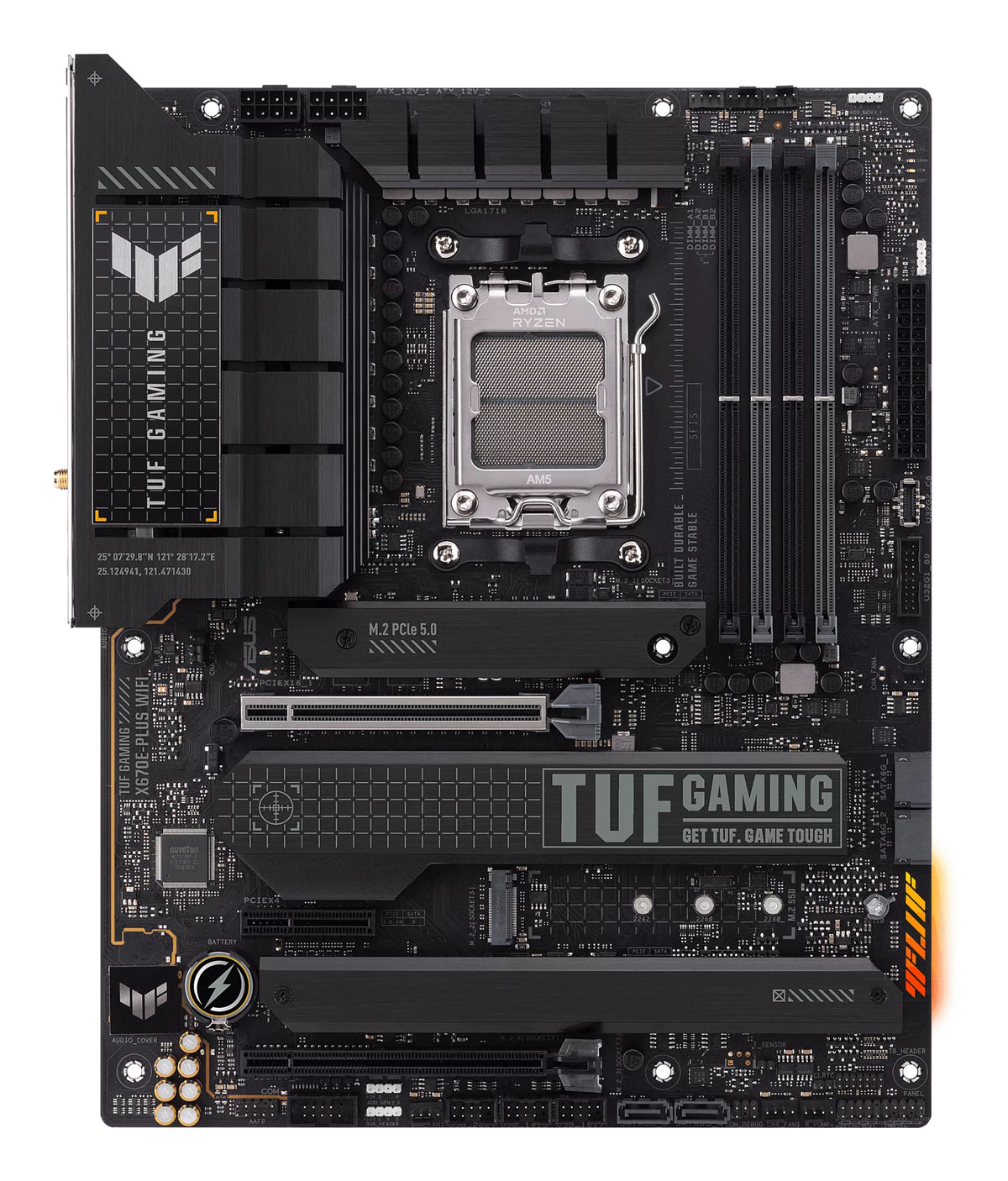 ASUS TUF GAMING X670E-PLUS WIFI – Mainboard – Sockel AM5, AMD X670, ATX, 4×DIMM, DDR5, 192 GB