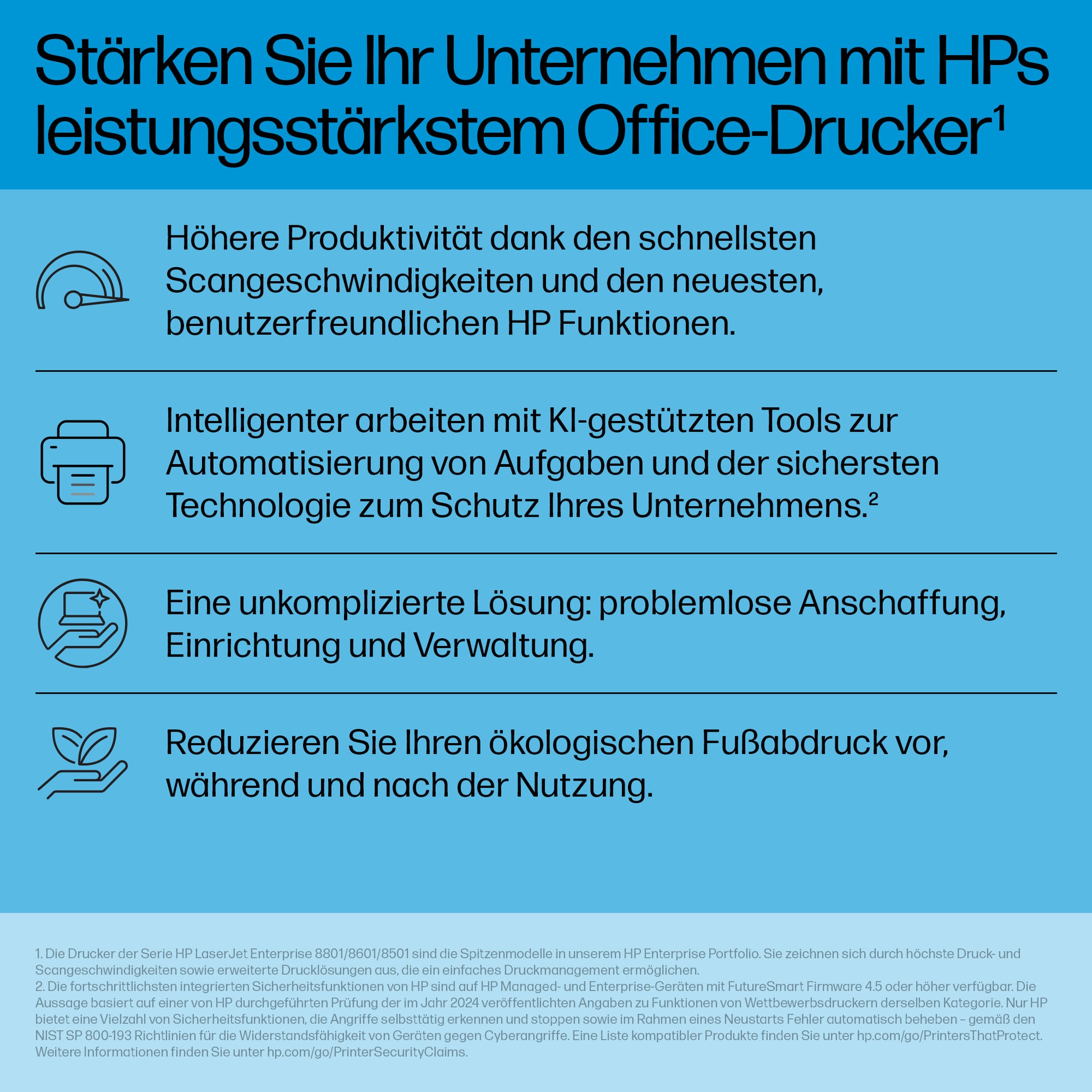HP LaserJet Enterprise 8501x – 70 Seiten/Min.
