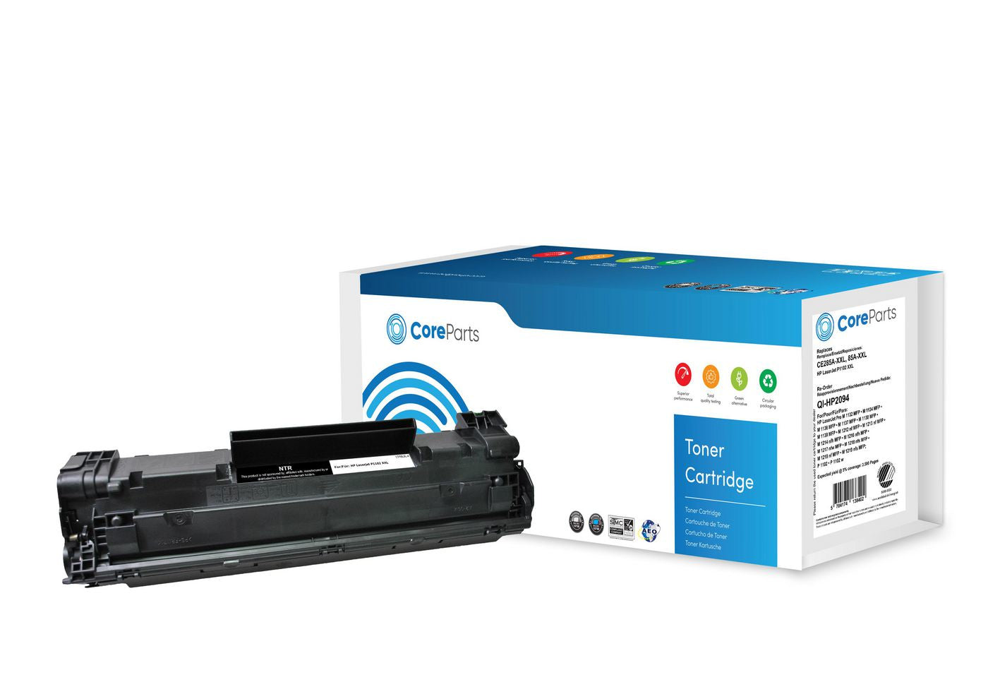 CoreParts CE285X Schwarz Toner – Kompatibel XL – 3'500 Seiten – für HP LaserJet P1102