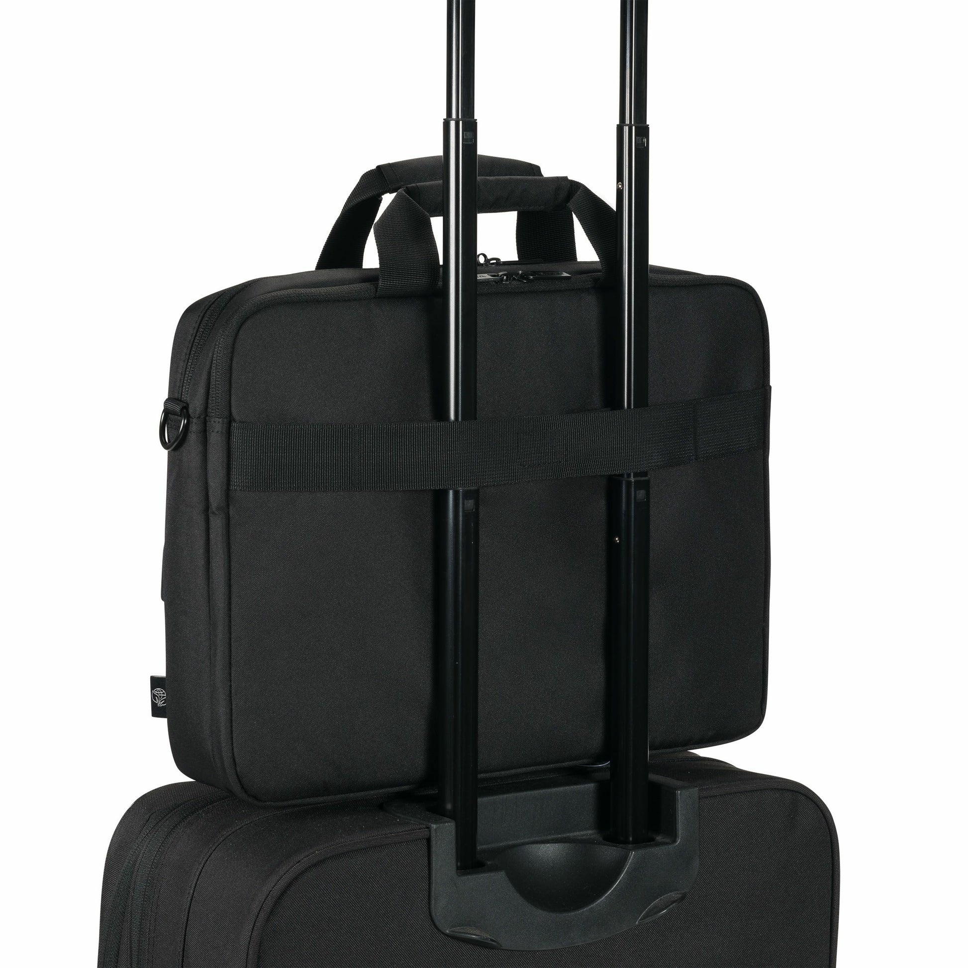 DICOTA Notebook-Tasche bis 14,1" – aus 100% recyceltem PET, wasserabweisend – Schwarz