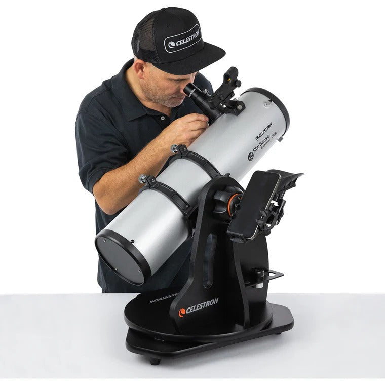 Celestron SSE 130mm Tabletop Dobson – Spiegelteleskop, Brennweite 650 mm, 307× Vergrösserung, Schwarz