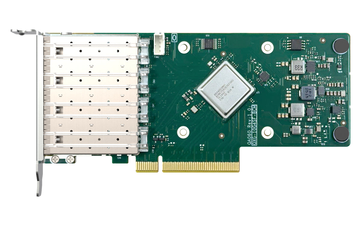QNAP QXG-25G4SF-BCM – PCIe 25GbE SFP+-Karte – 4×SFP+ 25,0 Gbit/s