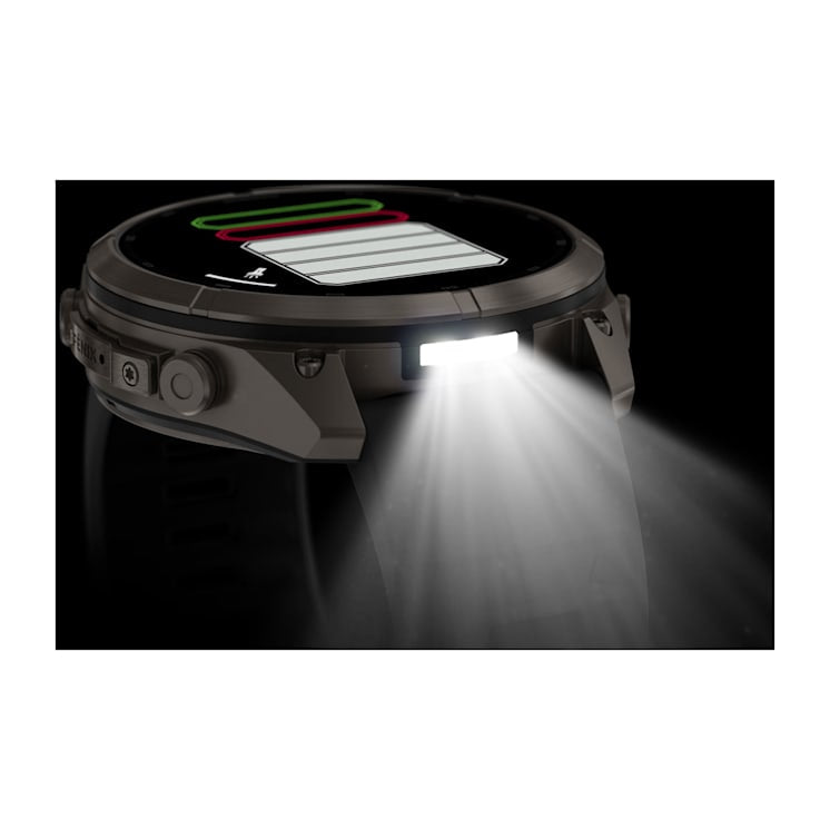 Garmin fēnix 9 Pro 47 mm GPS – Titan Grau, Silikon, Graphit, 100 m, für Android, iOS