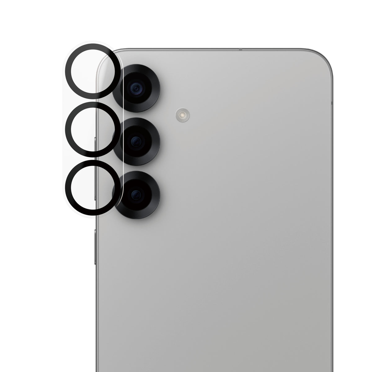 PanzerGlass Kameralinsenschutz, gehärtetes Glas – für Samsung Galaxy S25+ – Transparent