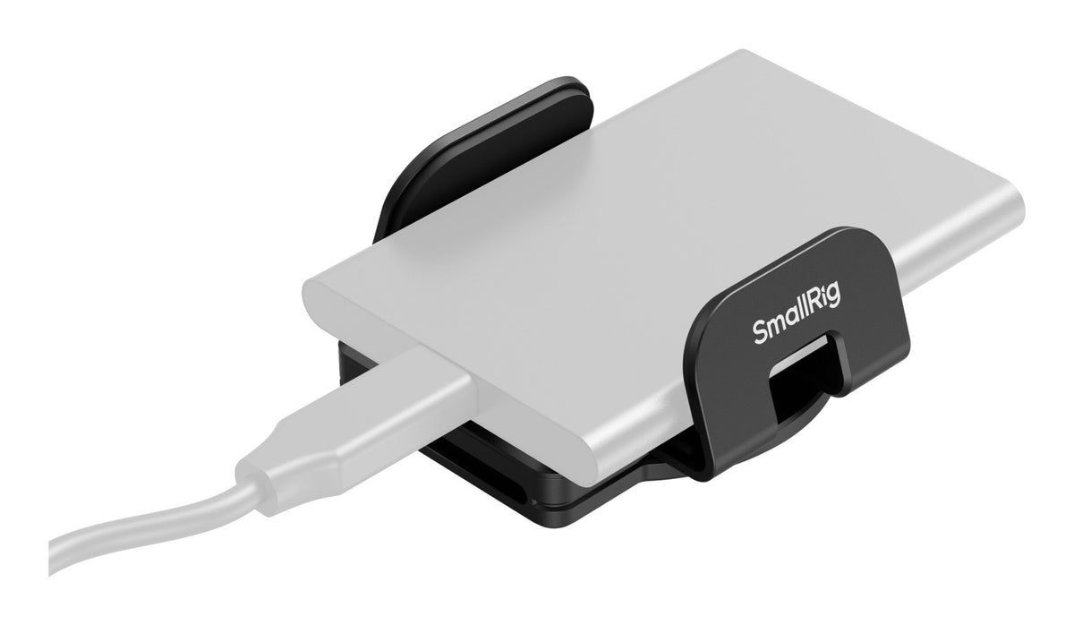 SmallRig Montageklemme – 1/4" Gewinde, 66 × 59 × 29,4 mm – für externe SSD – Schwarz