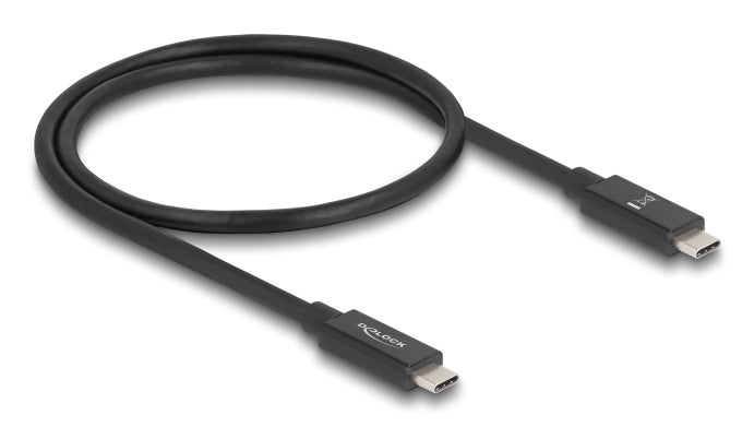 DeLOCK USB-C auf USB-C Kabel – Thunderbolt 4 40 Gbit/s – 0,5 m – PD 240 W – 16K/60 – TPE-Mantel, E-Marker