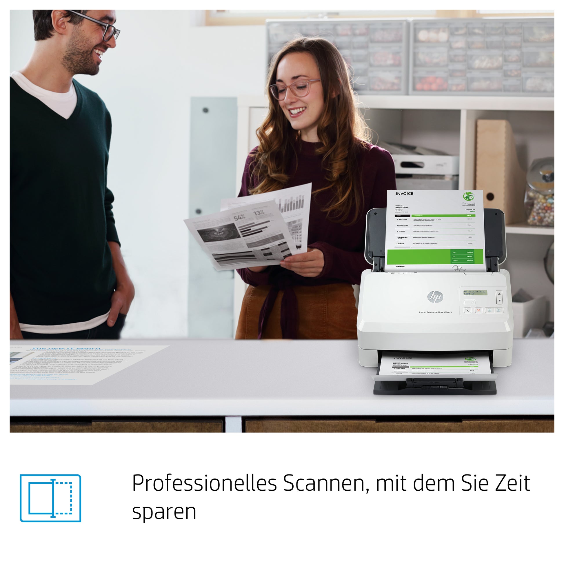 HP Scanjet Enterprise Flow 5000 – Dokumentenscanner, A4, 600 dpi