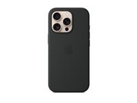 Apple Backcover – für Apple iPhone 16 Pro – schwarz – Silikon – MagSafe-kompatibel