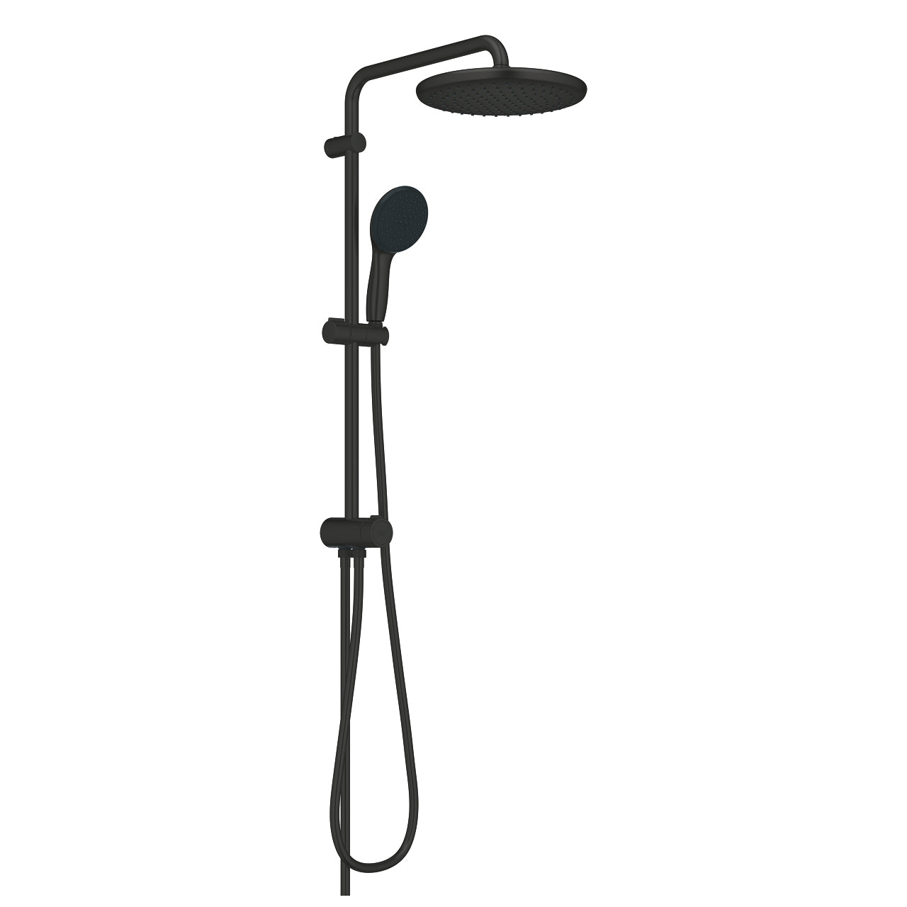 GROHE Duschsystem Vitalio Start – 25×150 cm, Kunststoff, Ohne Mischer, Schwarz