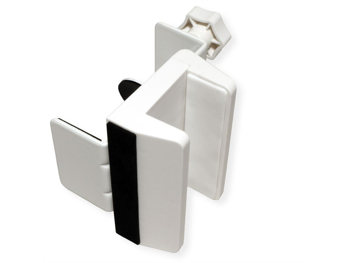 VALUE Kabel-Clip für Tisch/Bank – Klemmhalterung, Weiss, 100 × 129 × 82 mm