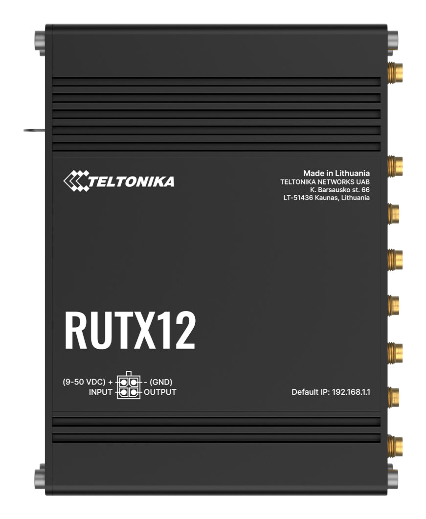 Teltonika RUTX12 – WLAN-Router – Wi-Fi 5 Dual-Band (2,4/5 GHz), 867 Mbit/s