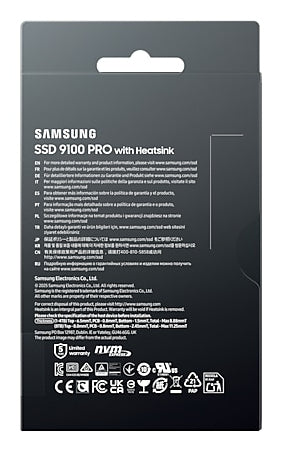 Samsung 9100 Pro 8 TB – M.2 NVMe PCIe 5.0, 14,8 GB/s, für M.2 2280