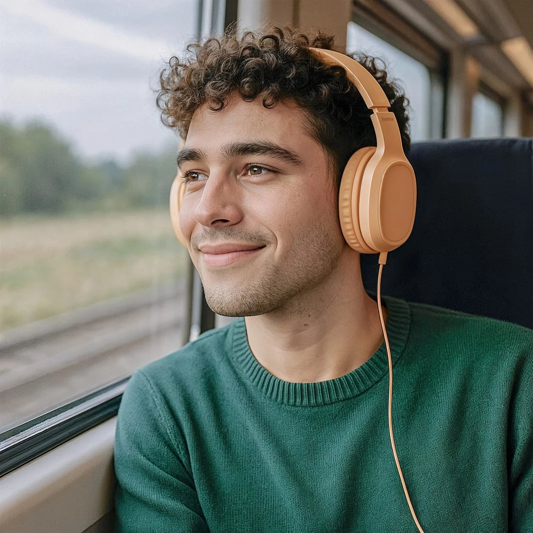 Hama Fun C On-Ear Kopfhörer – Stereo, Kabel, USB-C, Orange