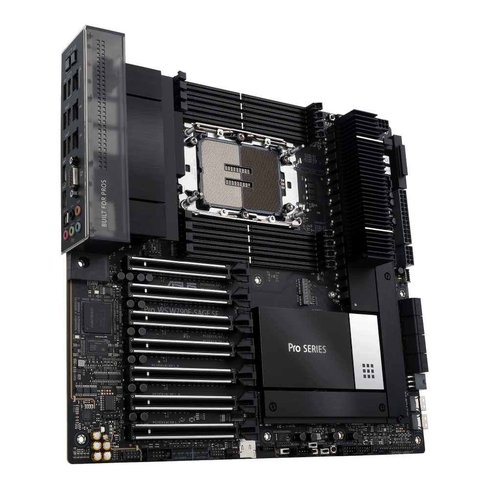 ASUS PRO WS W790E-SAGE SE – Mainboard – LGA 4677, Intel W790, EEB, DDR5, 8×DIMM, 2,05 TB