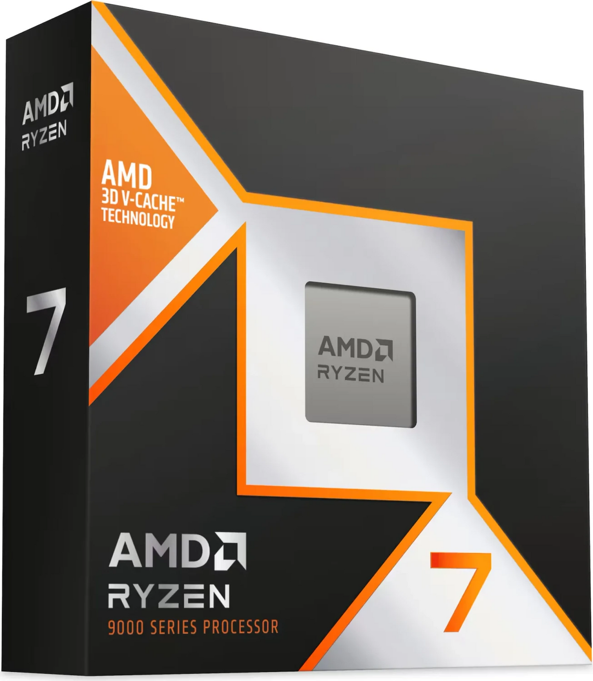 AMD Ryzen 7 9850X3D – CPU – 8 Kerne, 16 Threads, Boost 5,6 GHz, 4,7 GHz, 104 MB Cache, AM5, 120 W, Ohne Kühler
