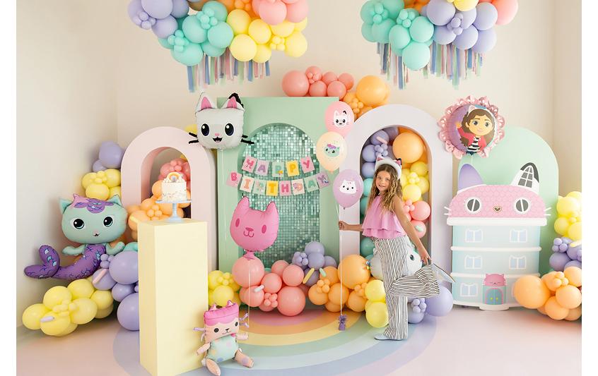 PartyDeco Folienballon Panda – mehrfarbig – 45 × 57 cm – 1 Stk