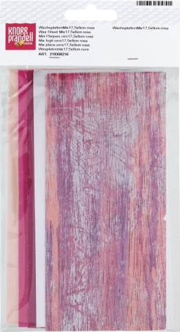 KNORR prandell Verzierwachs, Rosa, 8 × 17,5 cm, 5 Stk., 218308210