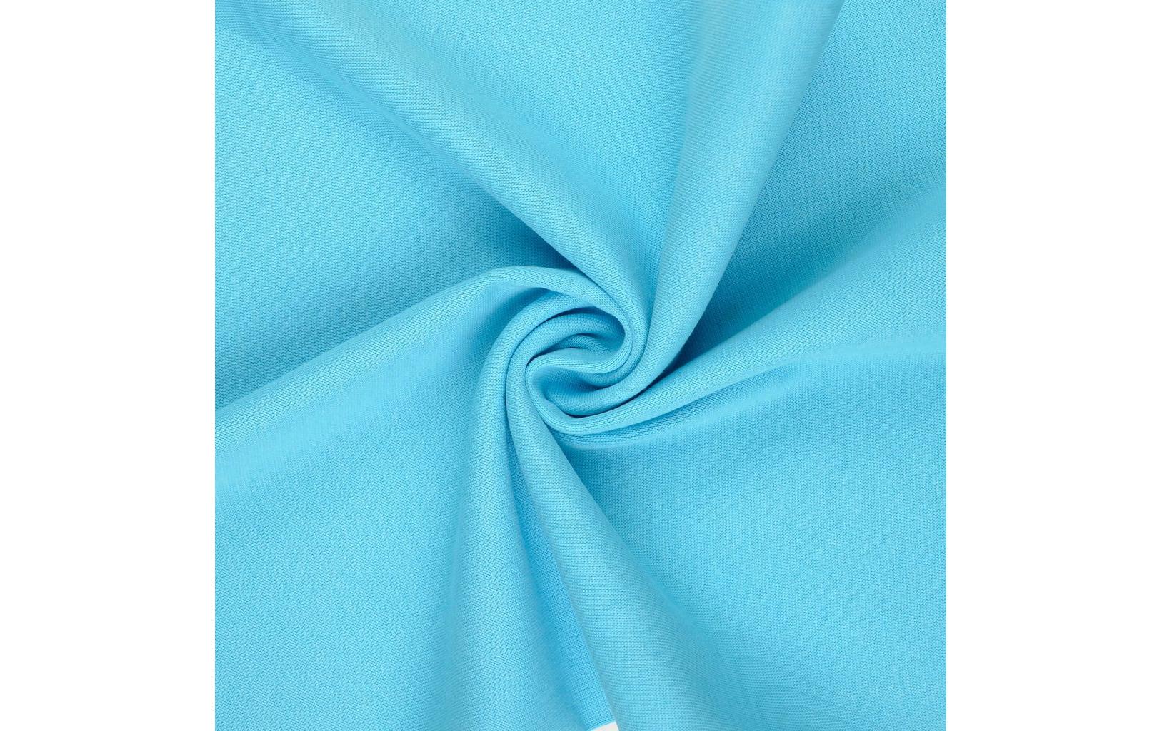 Stoffe Dekostoff, Jersey, Elasthan, Mehrfarbig (Blau), 148 × 50 cm