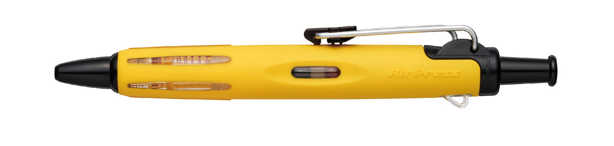Tombow AirPress Pen Kugelschreiber – Gelb, Spitze 0,7 mm, Druck, wetterfest, dokumentenecht
