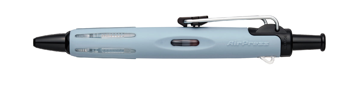 Tombow Airpress Pen Kugelschreiber – Schwarz, Spitze 0,7 mm, Druck, Blau-grau, dokumentenecht